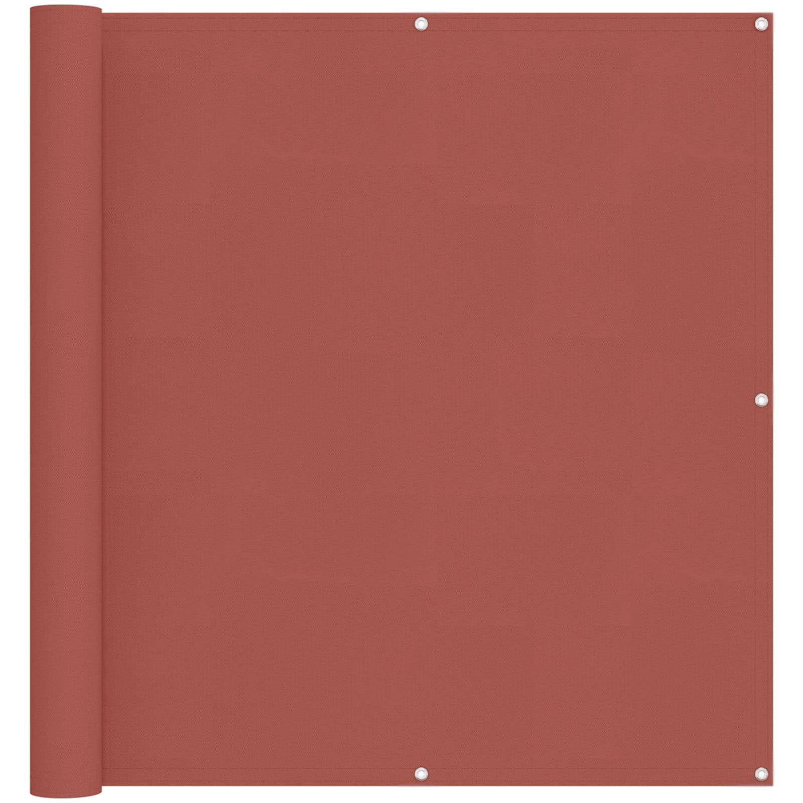 Tela de varanda terracota 110 x 1000 cm tecido oxford