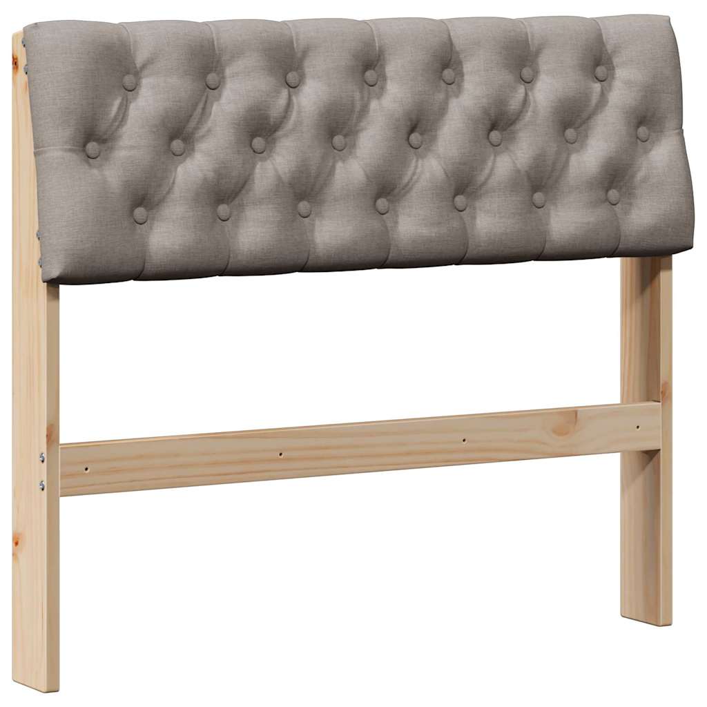 Cabeceira estofada cinzento-acastanhado 90 cm