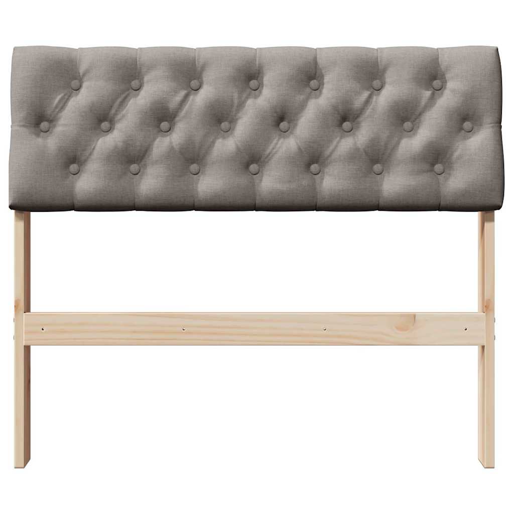 Cabeceira estofada cinzento-acastanhado 90 cm