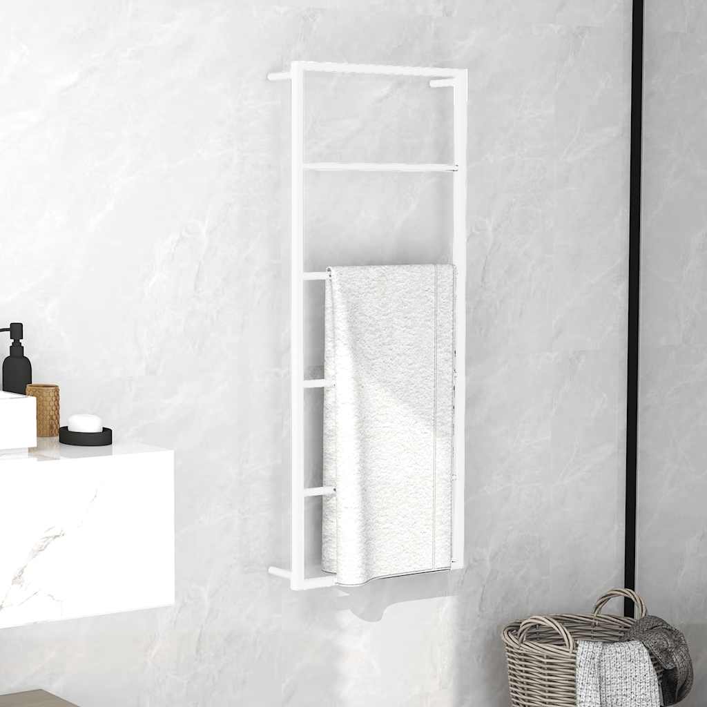 Toalheiro branco 45x10x115 cm aço