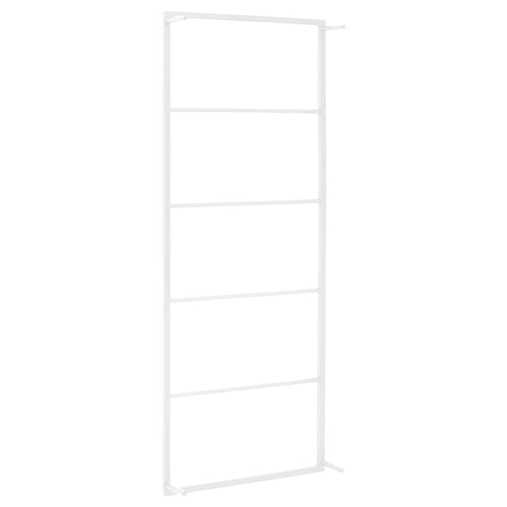 Toalheiro branco 45x10x115 cm aço
