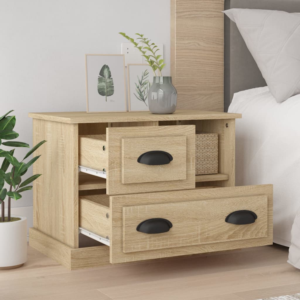Mesa de cabeceira 60x39x45 cm cor carvalho sonoma