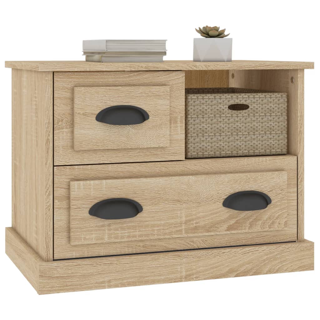 Mesa de cabeceira 60x39x45 cm cor carvalho sonoma