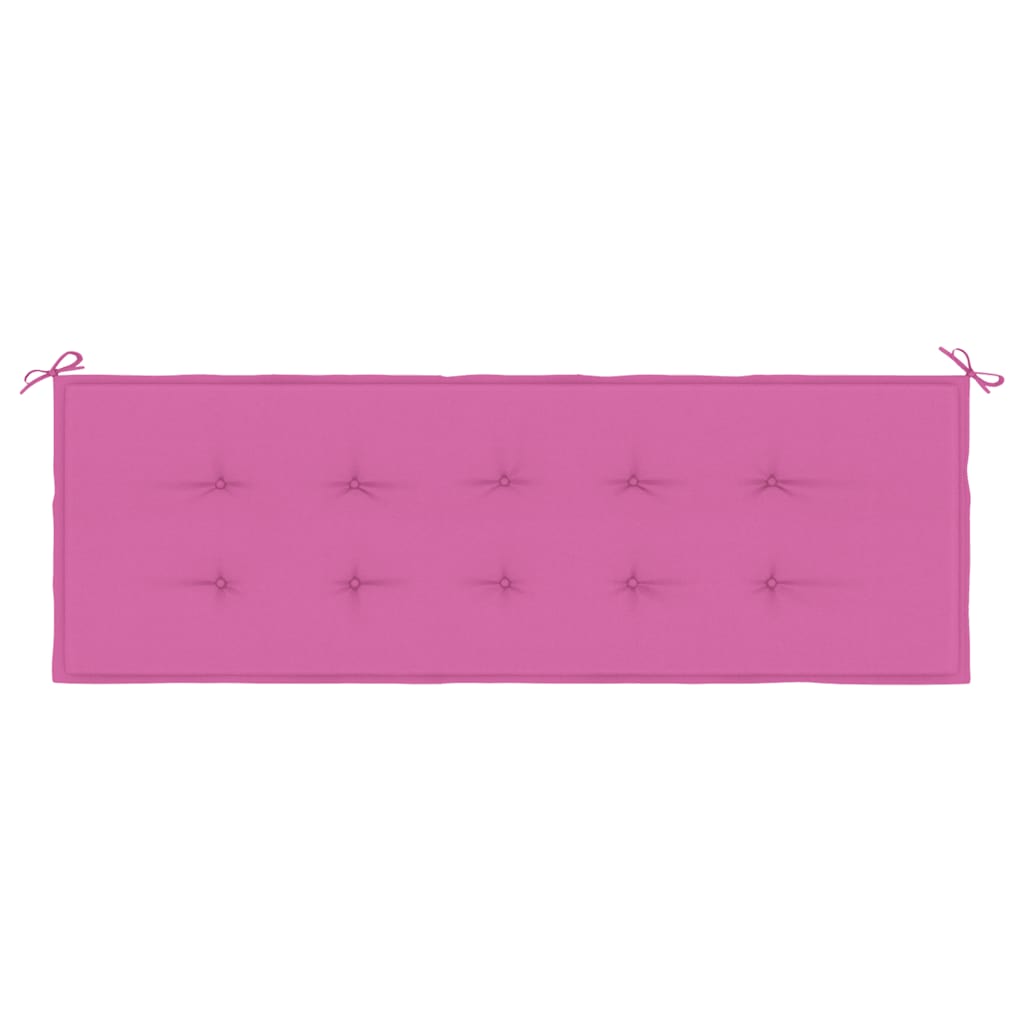 Almofadão p/ banco de jardim 150x50x3 cm tecido oxford rosa