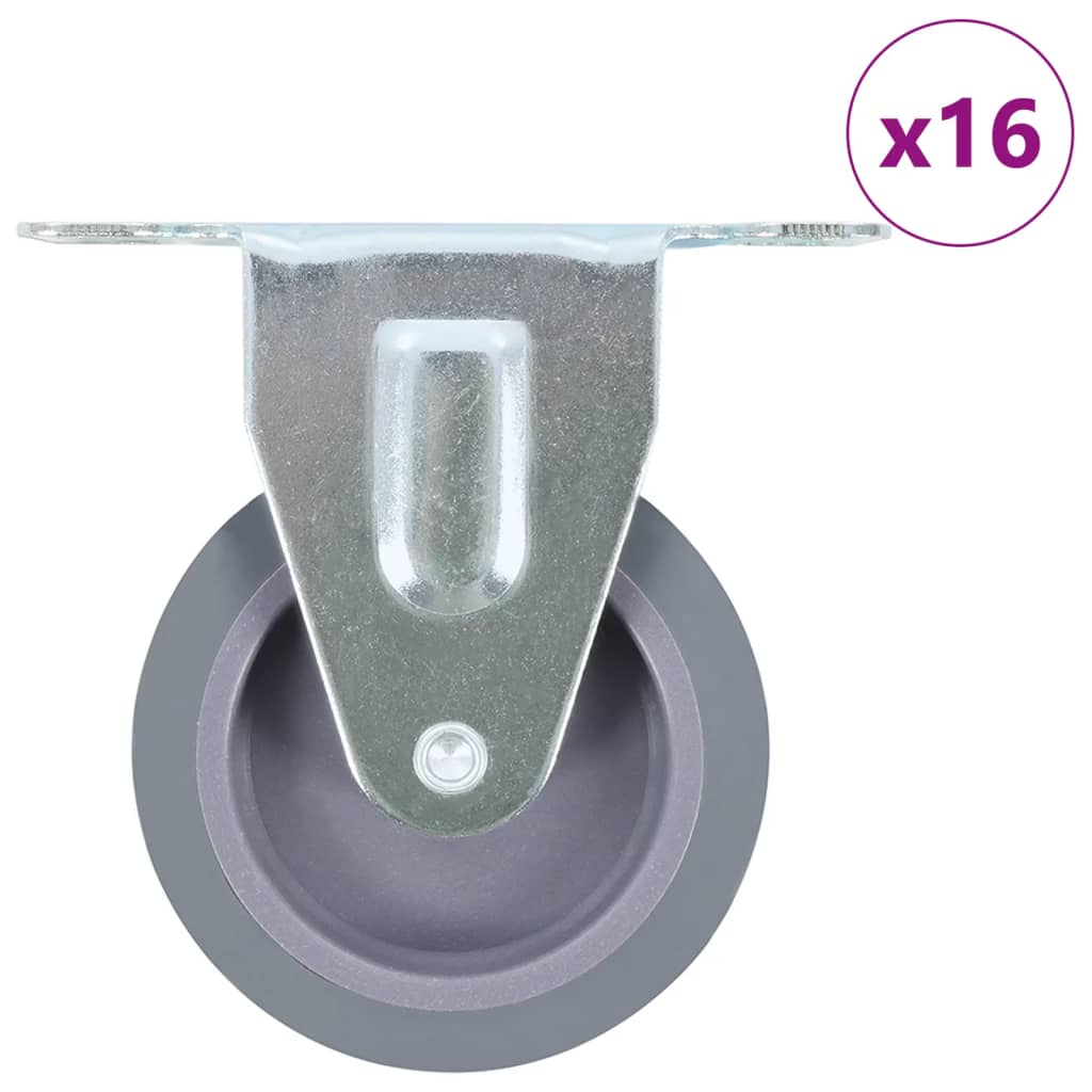 16 Pcs rodas fixas 75 mm