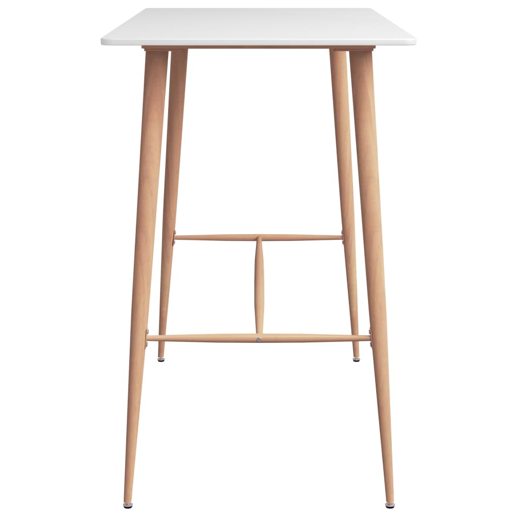 5 Pcs conjunto de bar branco e cinzento