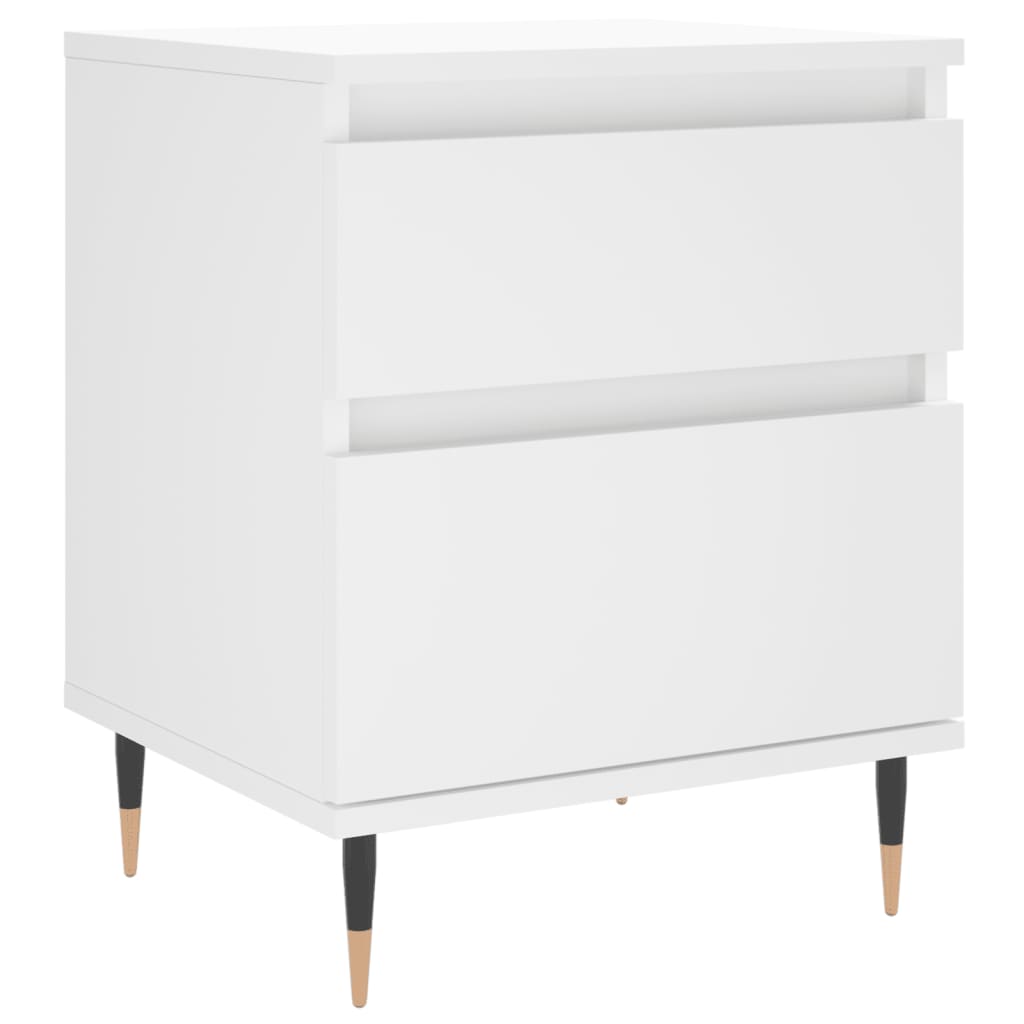 Mesa de cabeceira 40x35x50 cm derivados de madeira branco
