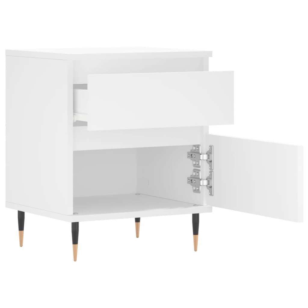 Mesa de cabeceira 40x35x50 cm derivados de madeira branco