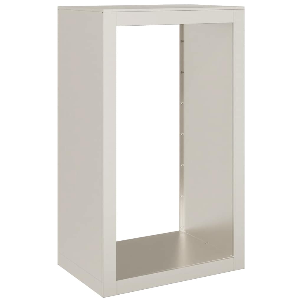Rack de lenha 60x40x100 cm aço resistente às intempéries