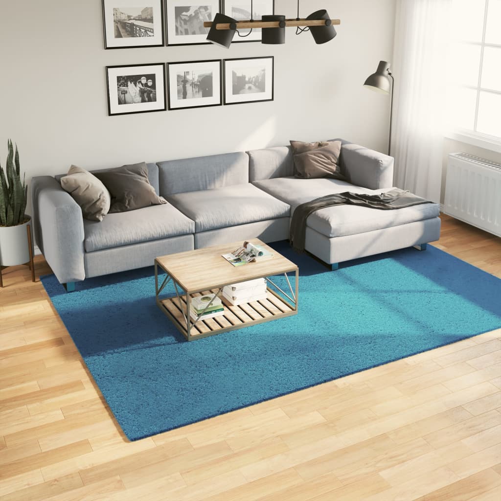 Tapete de pelo curto oviedo 200x280 cm turquesa