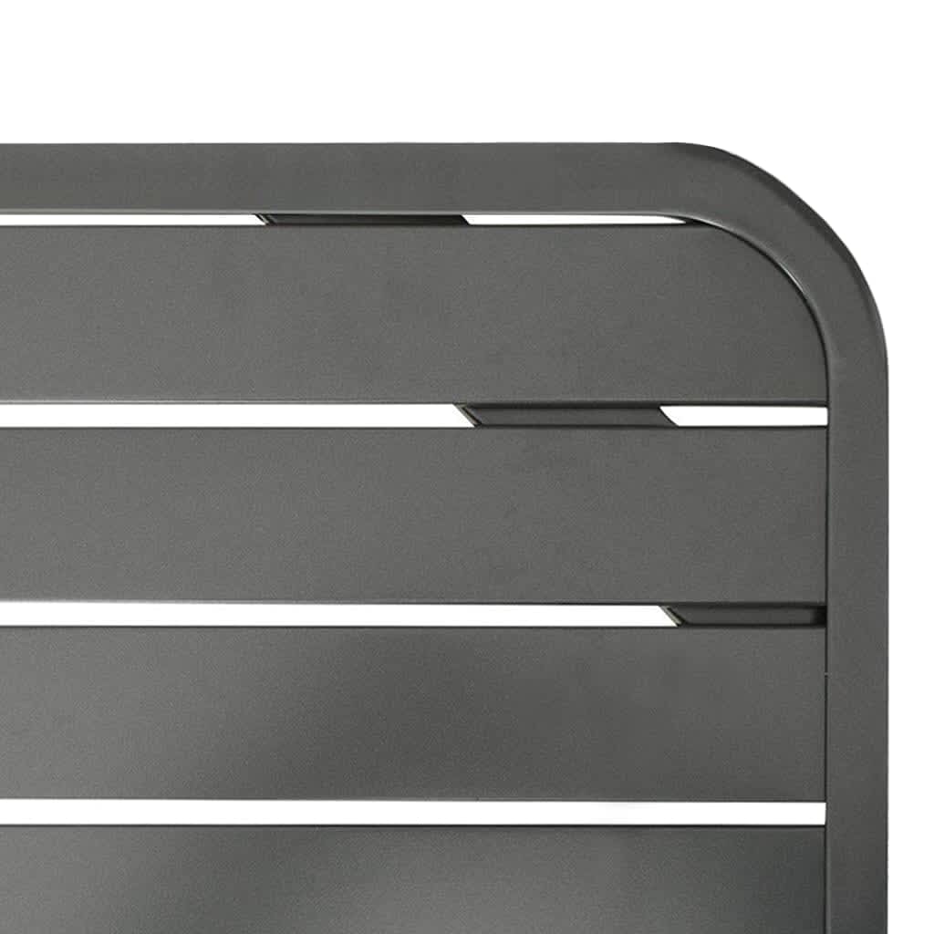 Mesa de jardim 180x83x72 cm aço cinzento-escuro