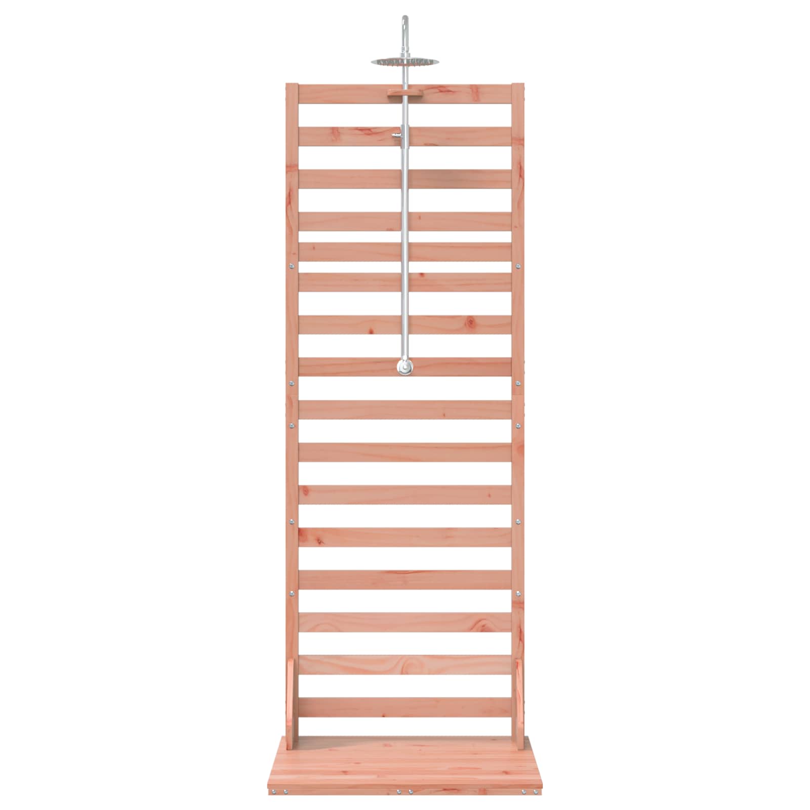 Chuveiro externo 225 cm madeira douglas sólida e aço inoxidável