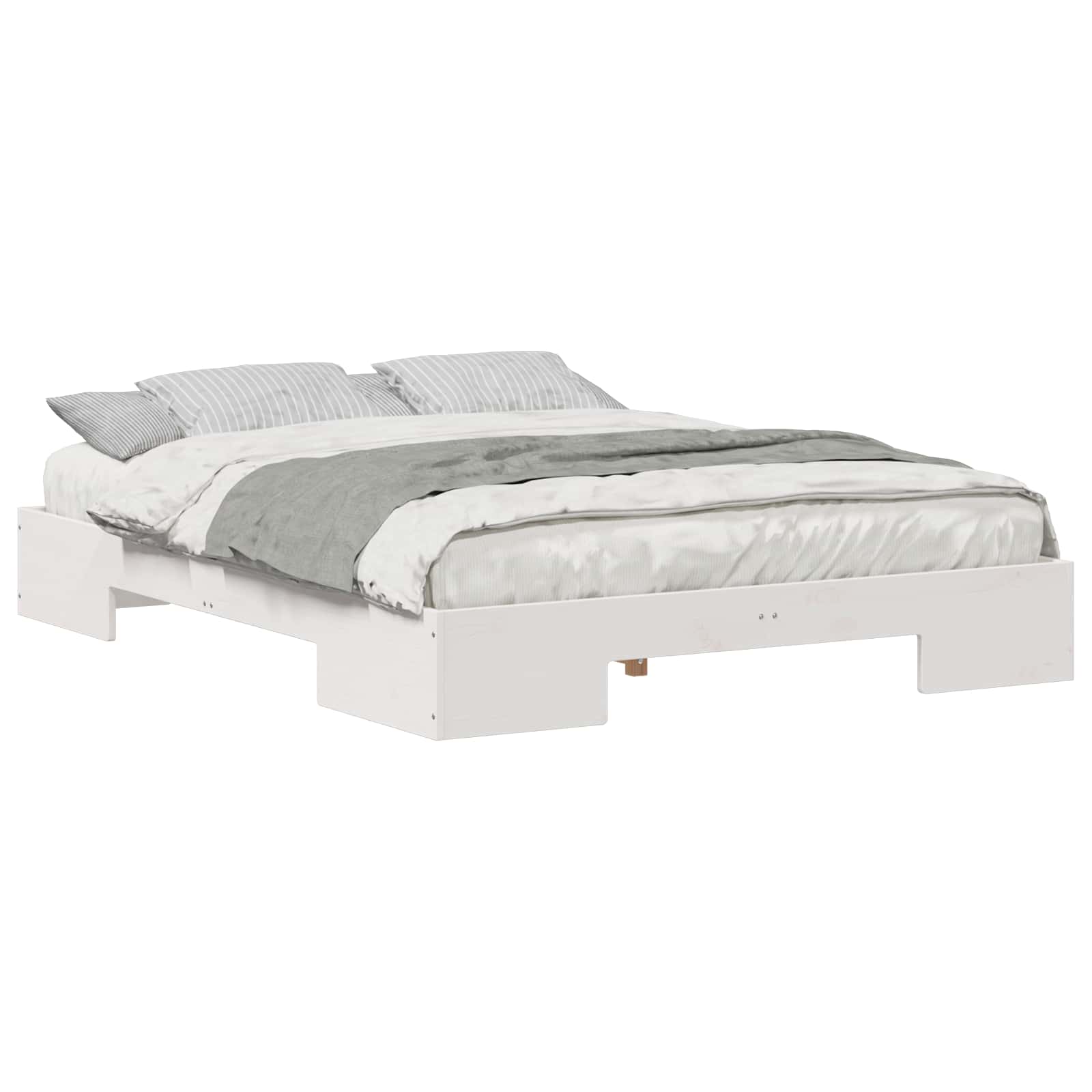 Estrutura da cama branco 140 x 200 cm