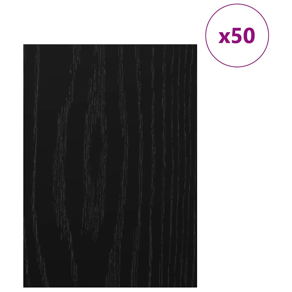 Painéis de decoração 50 unid. carvalho preto 30 x 42 x 0.27 cm