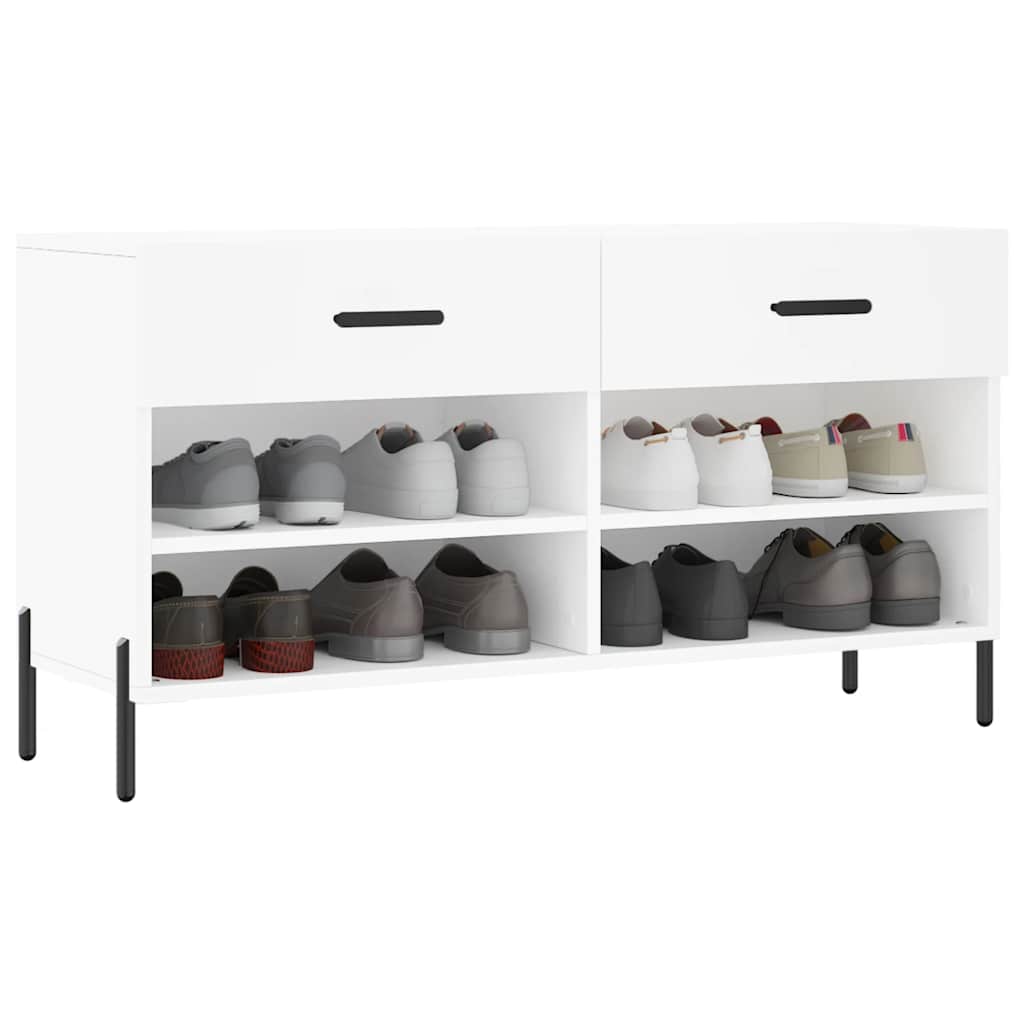 Banco sapateira 102x35x55 cm derivados de madeira branco