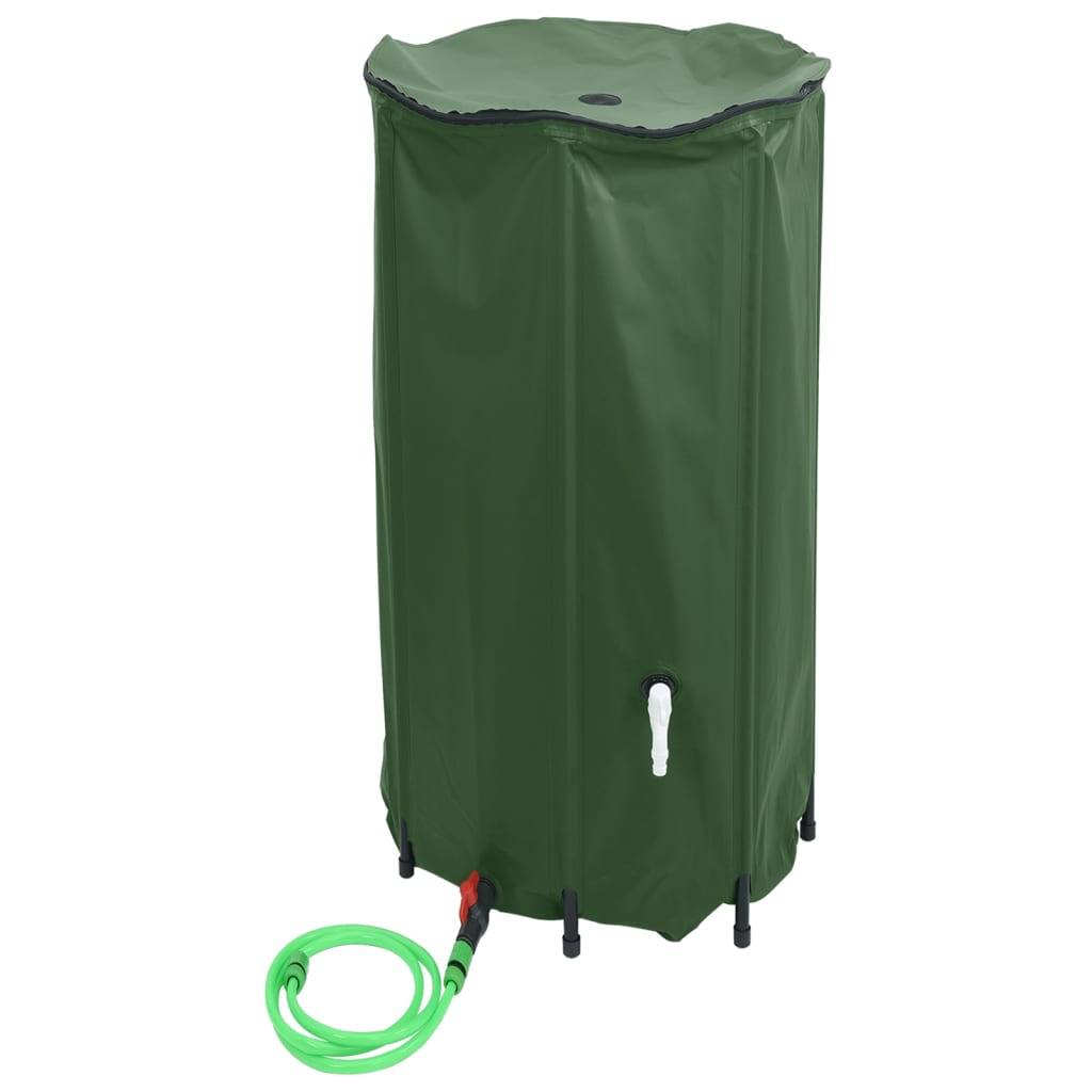Depósito de água dobrável com torneira 380 l PVC
