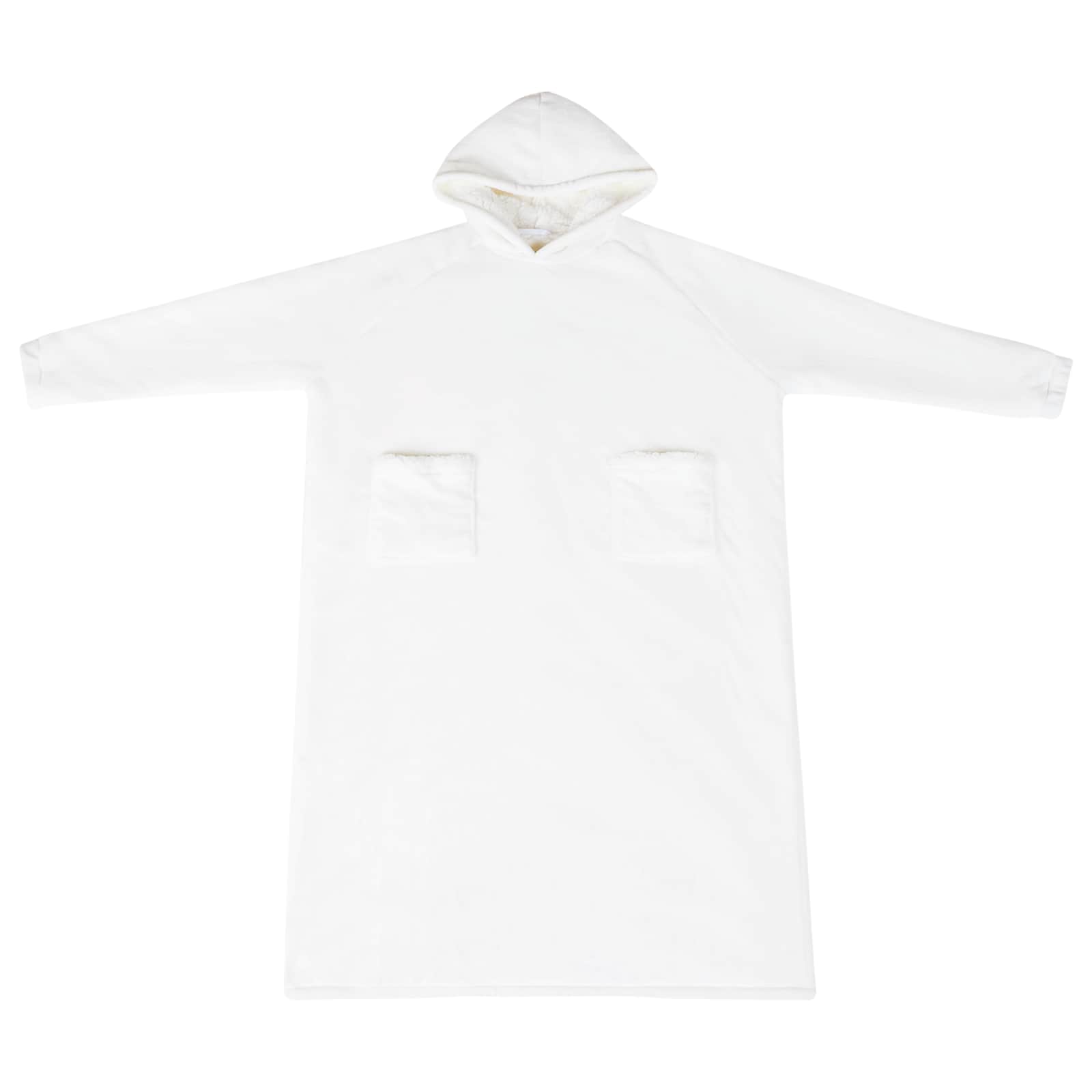 Sweatshirt manta branco m fleece e flanela
