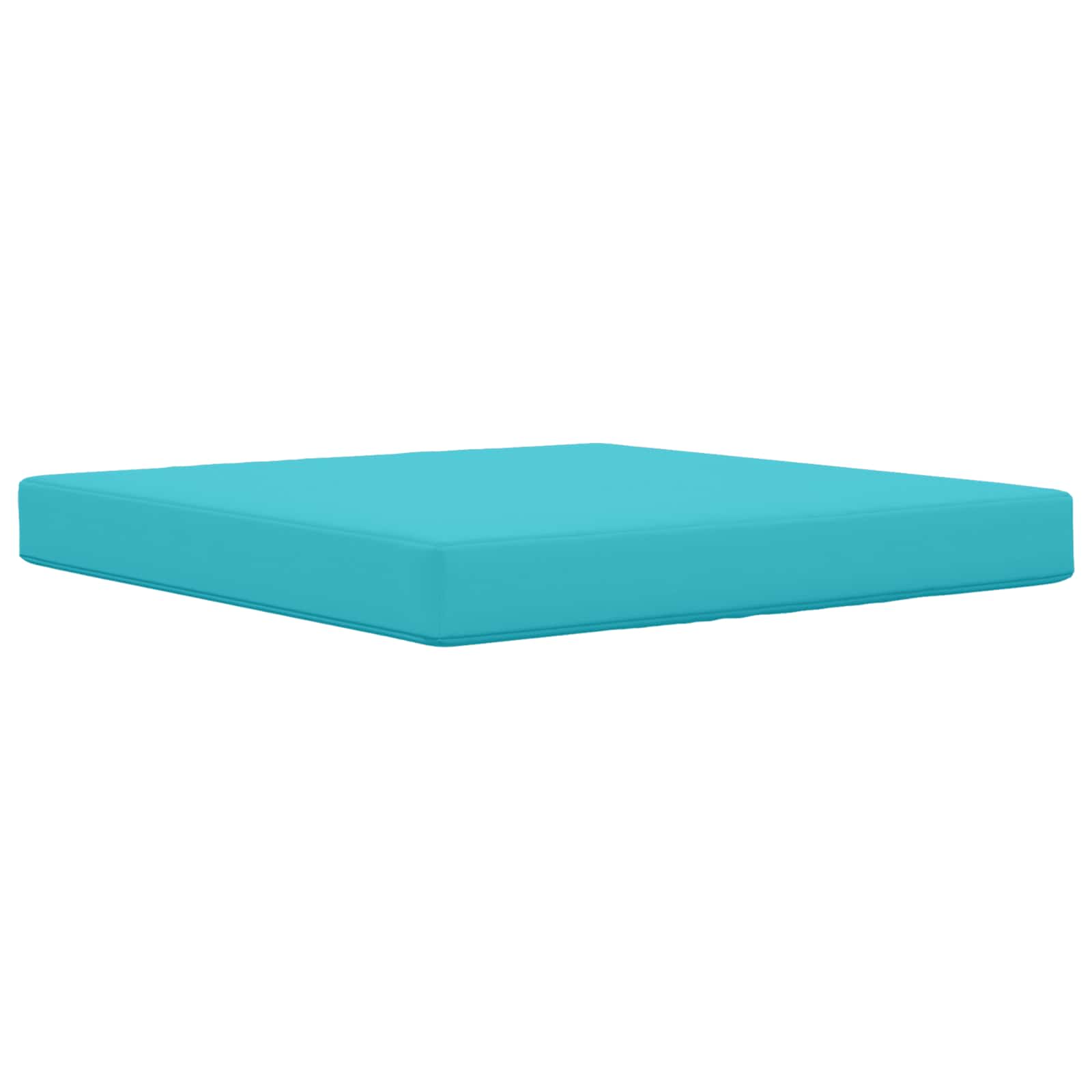 Almofada para sofá externo poliéster turquesa 80 x 80 x 8 cm