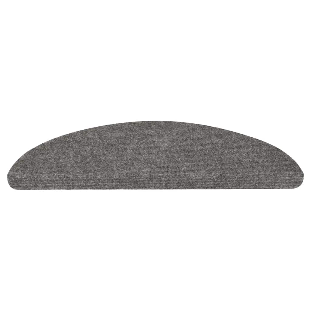 Tapetes de escada adesivos 30 pcs 56x17x3 cm cinzento