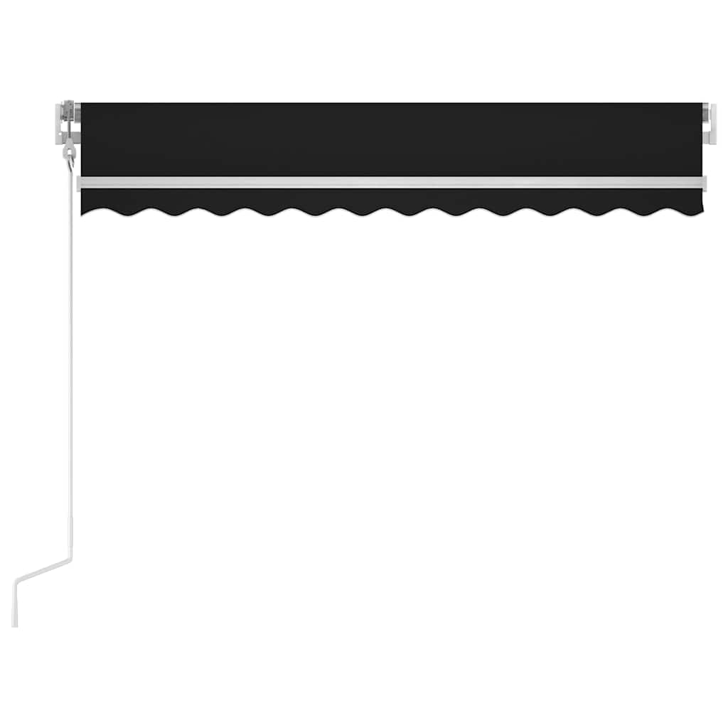 Toldo automático com LED e sensor de vento 350x250 cm antracite