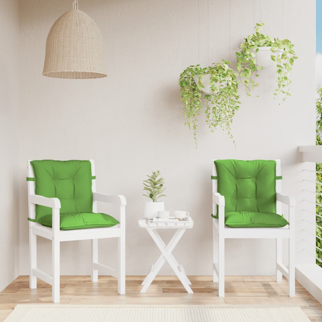 Almofadões lombares p/ cadeiras 2pcs mesclado tecido verde