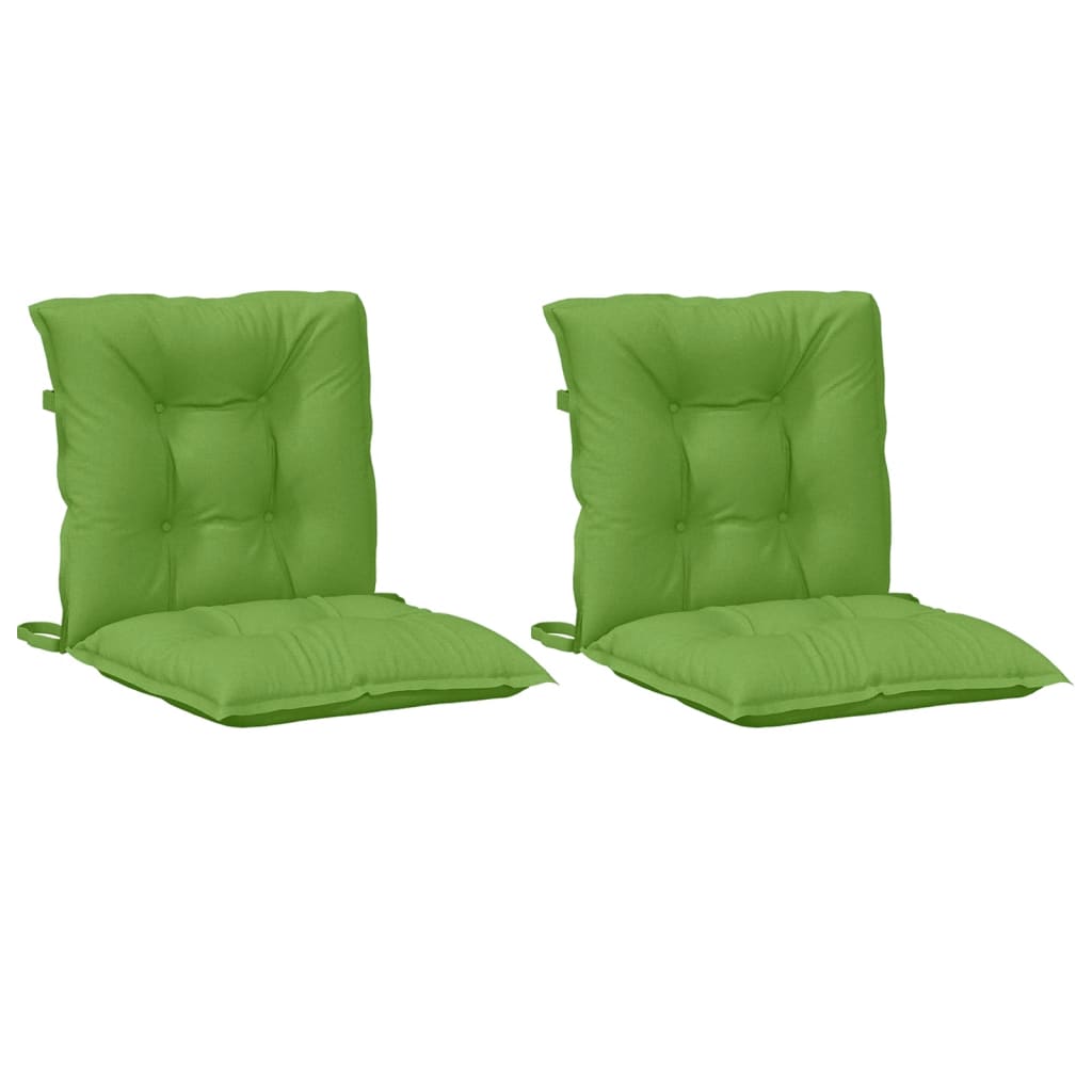 Almofadões lombares p/ cadeiras 2pcs mesclado tecido verde