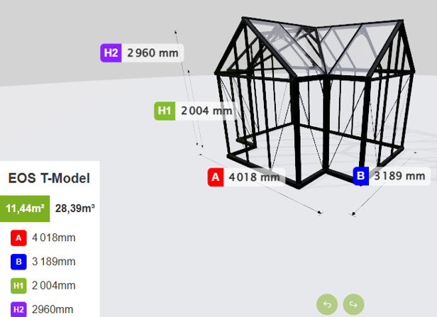 Estufa de Vidro Vector – 11,4 a 26,45 m²