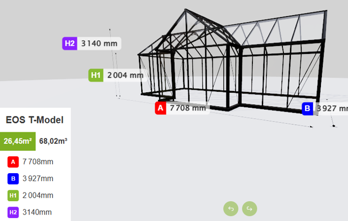 Estufa de Vidro Vector – 11,4 a 26,45 m²