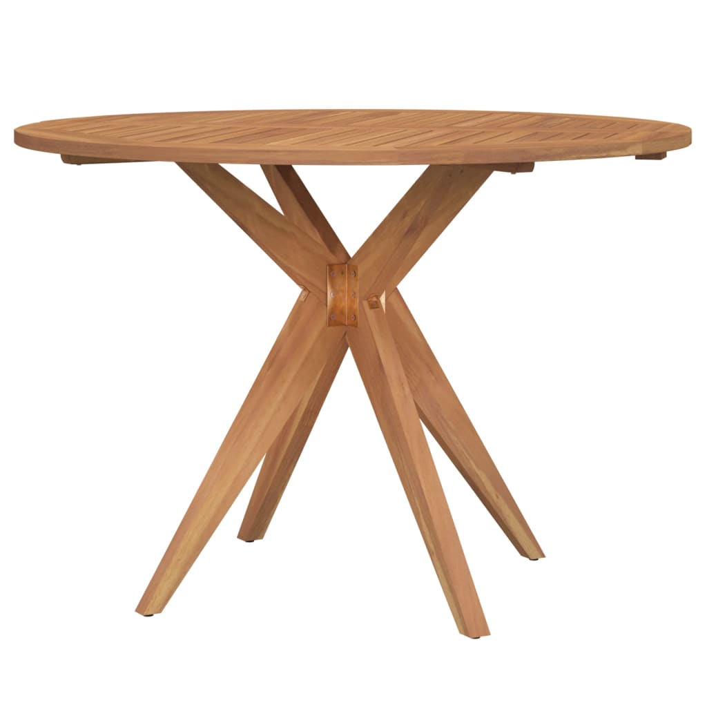 6 Pcs conjunto de jantar para jardim madeira de acácia maciça