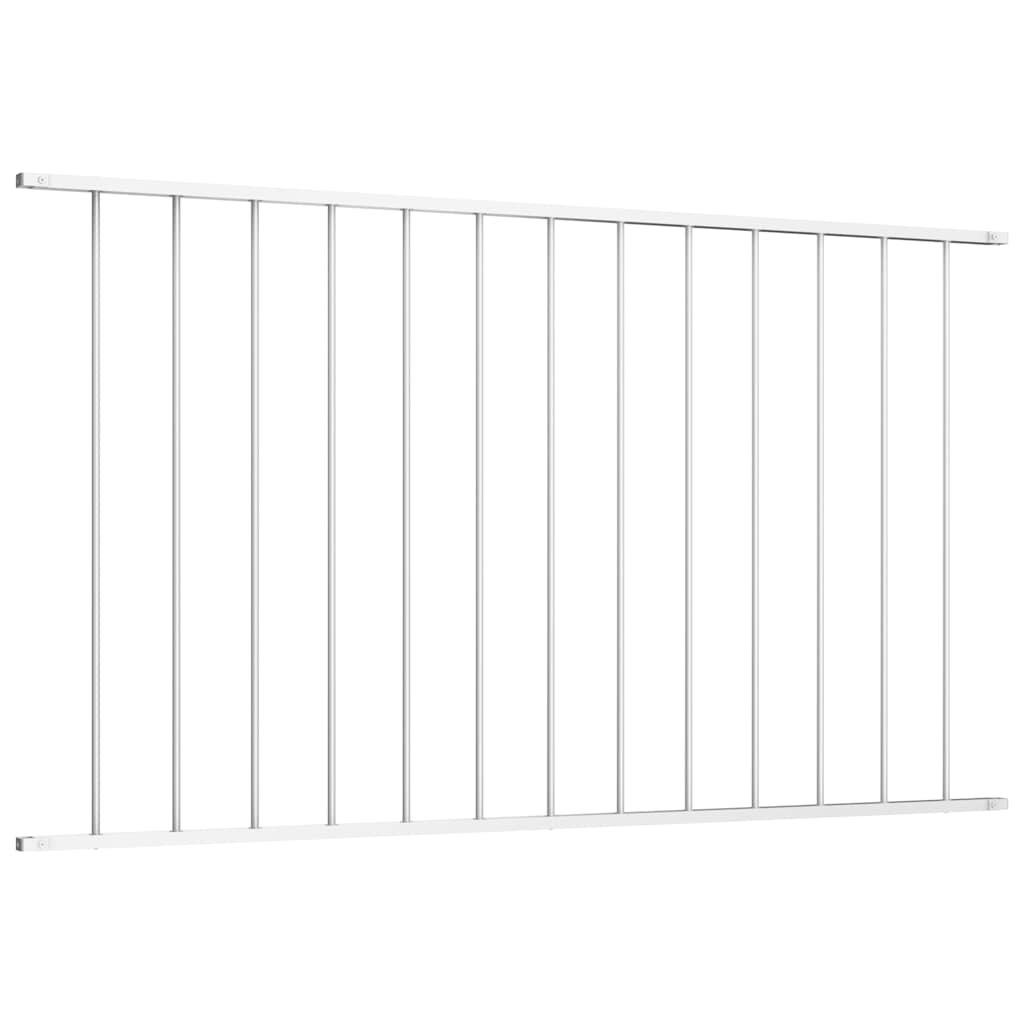 Painel de vedação woerden em aço revestido a pó, 163x75 cm, branco