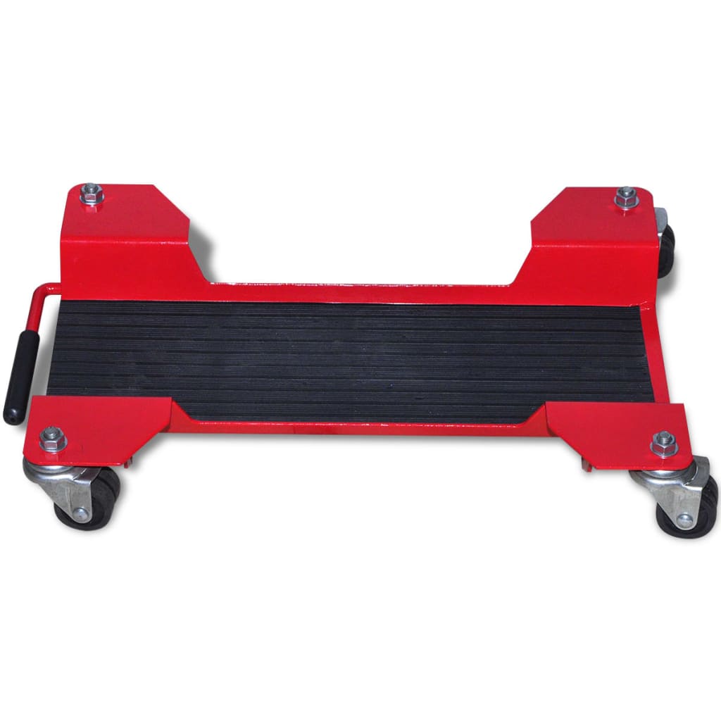 Suporte de transporte/arrumação para moto vermelho