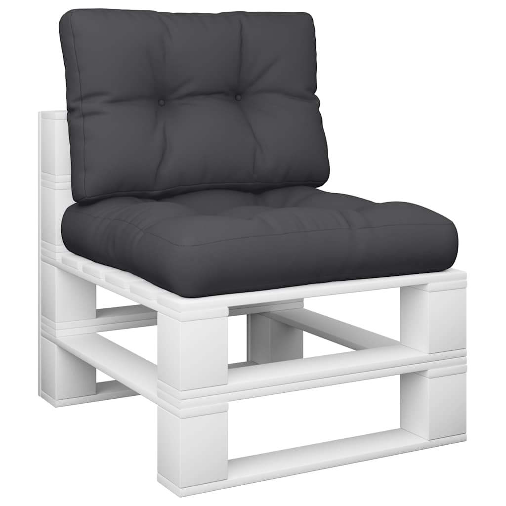 Almofadões de paletes 2 pcs tecido preto