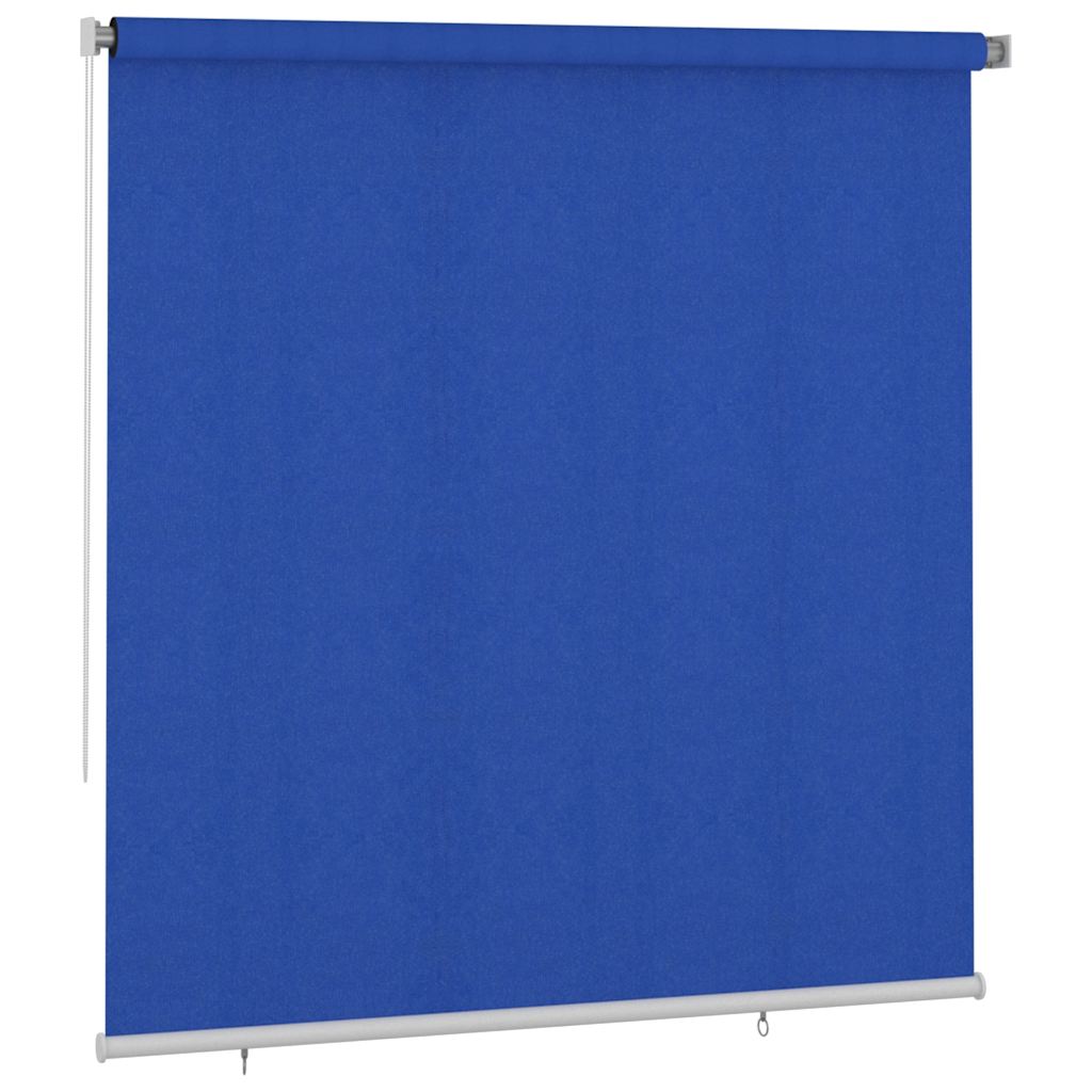 Estore de rolo para exterior 225 (l) x 230 (a) cm azul HDPE