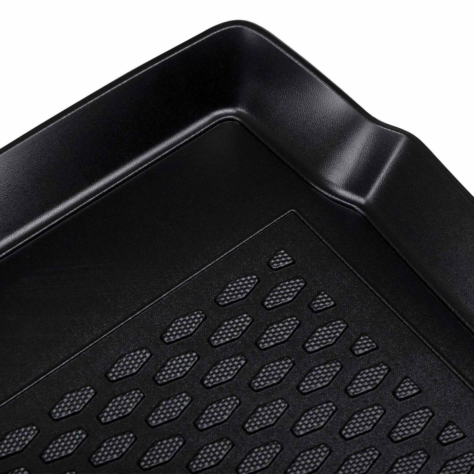 Tapete de porta-malas preto adequado para peugeot 208 2018-