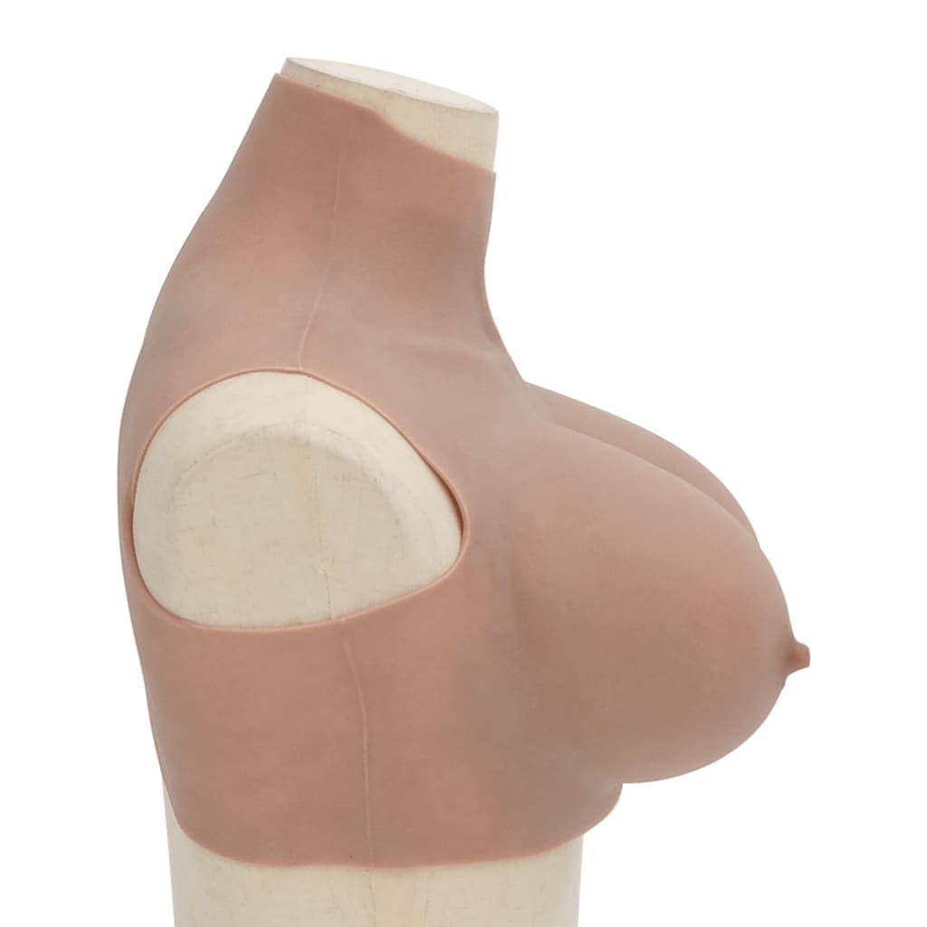 Peitoral de silicone bronzeado copa h