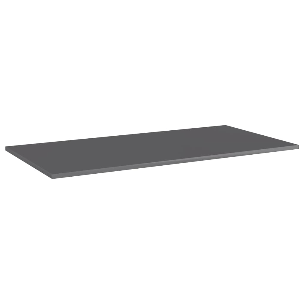 Prateleiras para estante 8 pcs 80x30x1,5cm contraplacado cinza