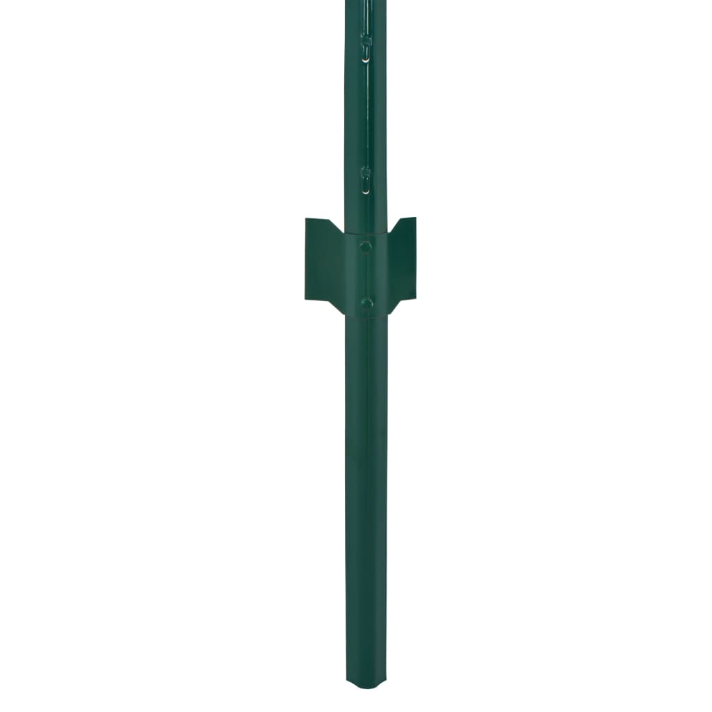 Cerca de arame com postes aço 25x0,75 m verde