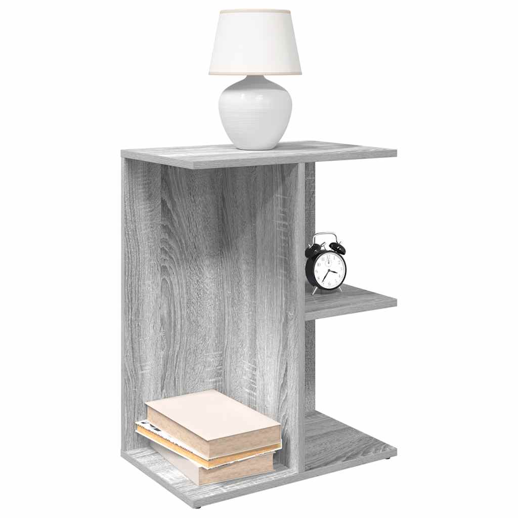 Mesa cabeceira 46,5x29x61 cm derivados madeira cinzento sonoma
