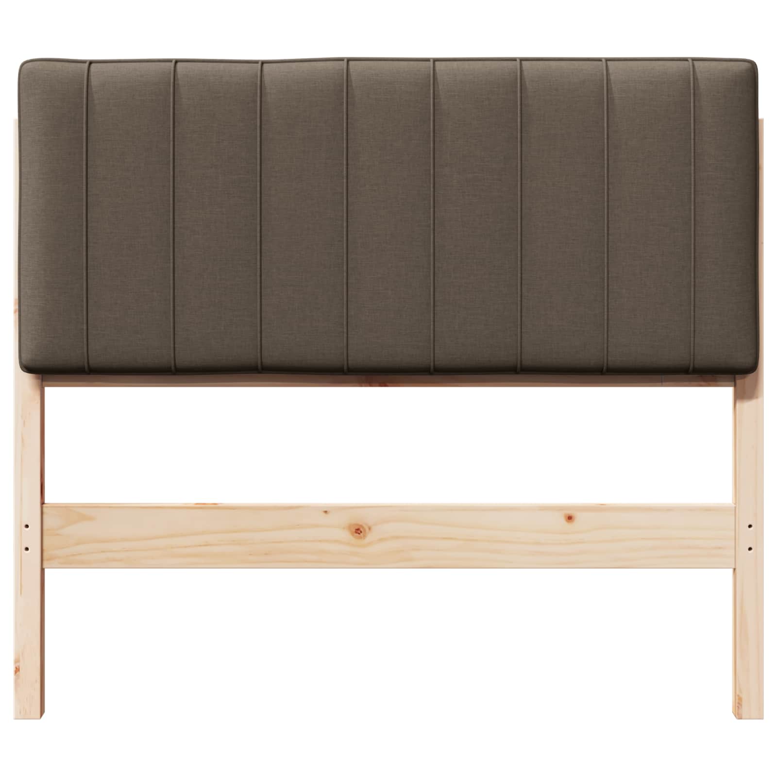 Cabeceira estofada com cabeceira marrom e taupe 100 cm