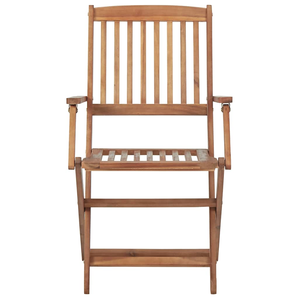 Cadeiras de jardim dobráveis 2 pcs madeira acácia maciça