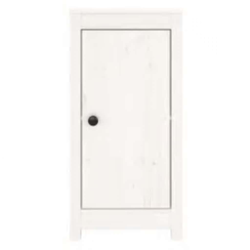 Aparadores 2 pcs 39x35x80 cm madeira de pinho maciça branco