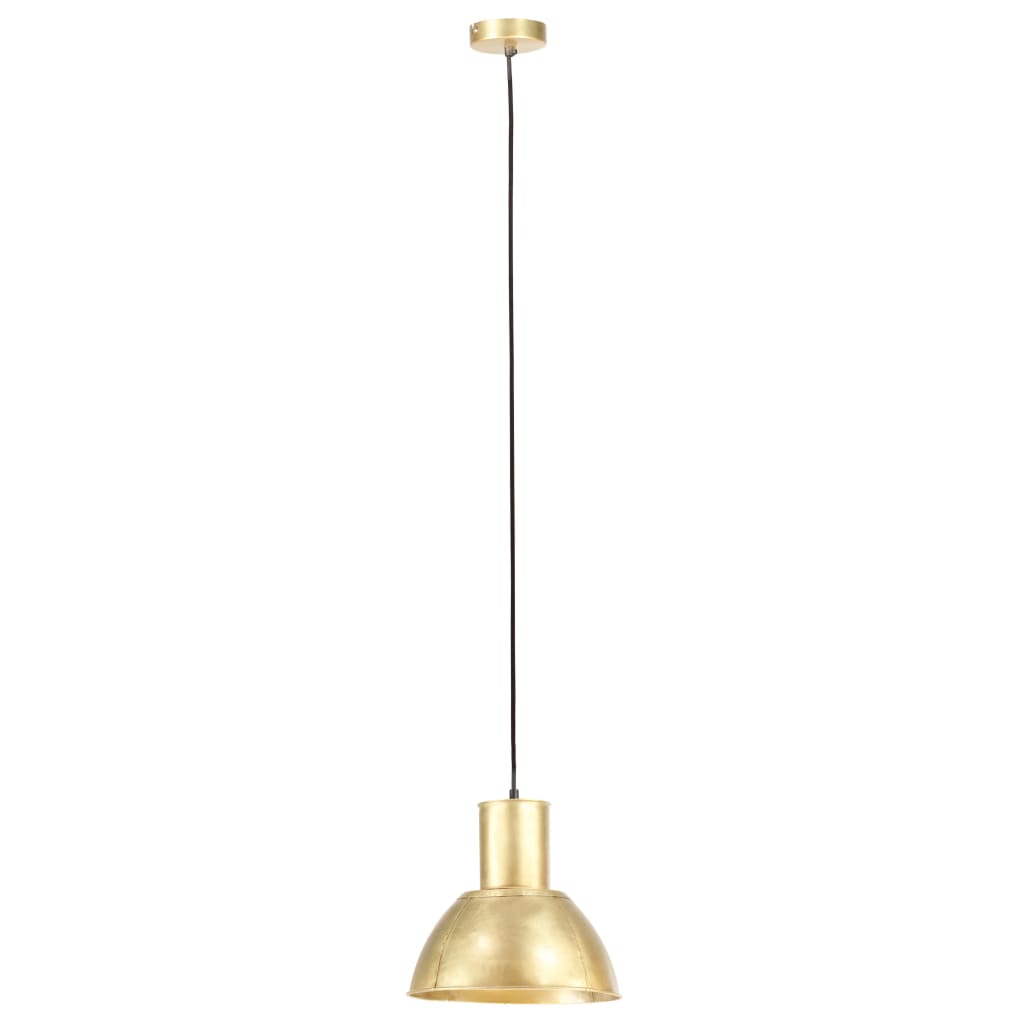Candeeiro suspenso redondo 25 w 28,5 cm e27 bronze