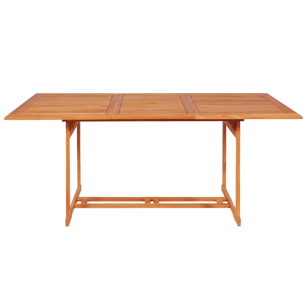 7 Pcs conjunto jantar jardim + almofadões cinzentos teca maciça