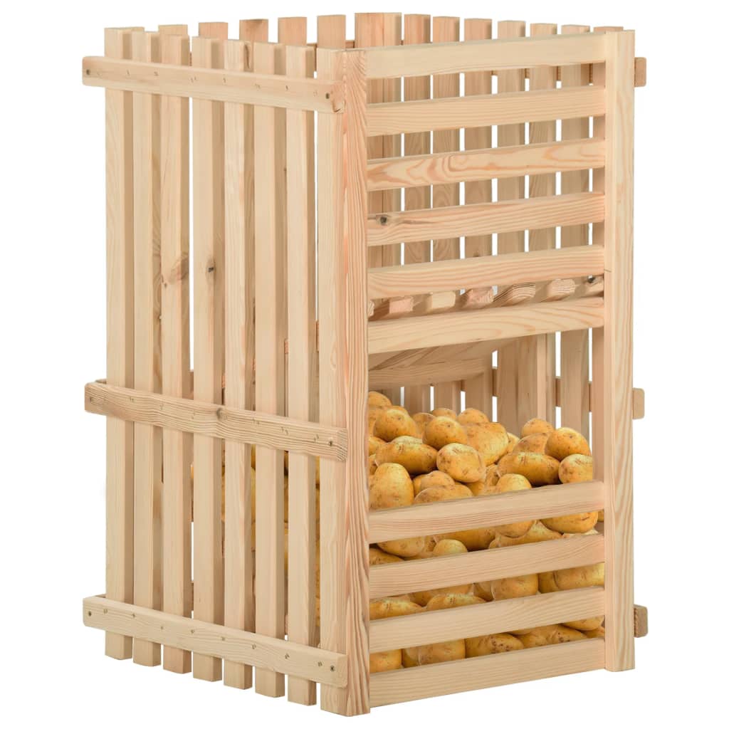 Caixa para batatas 50x50x80 cm pinho maciço