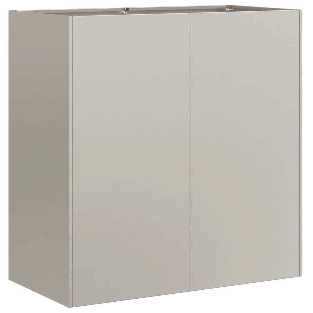 Floreira enferrujada 80x40x80 cm aço resistente