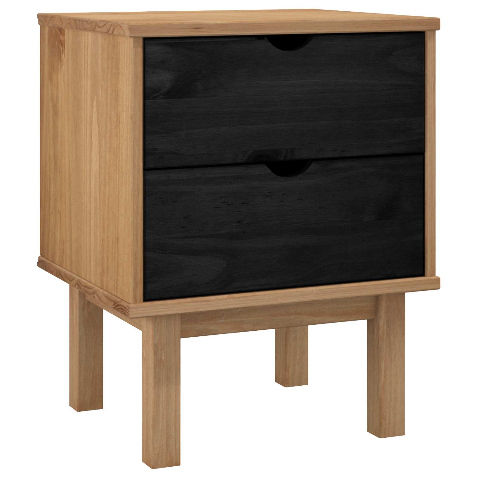 Mesa-de-cabeceira otta preto 45 x 39 x 57 cm