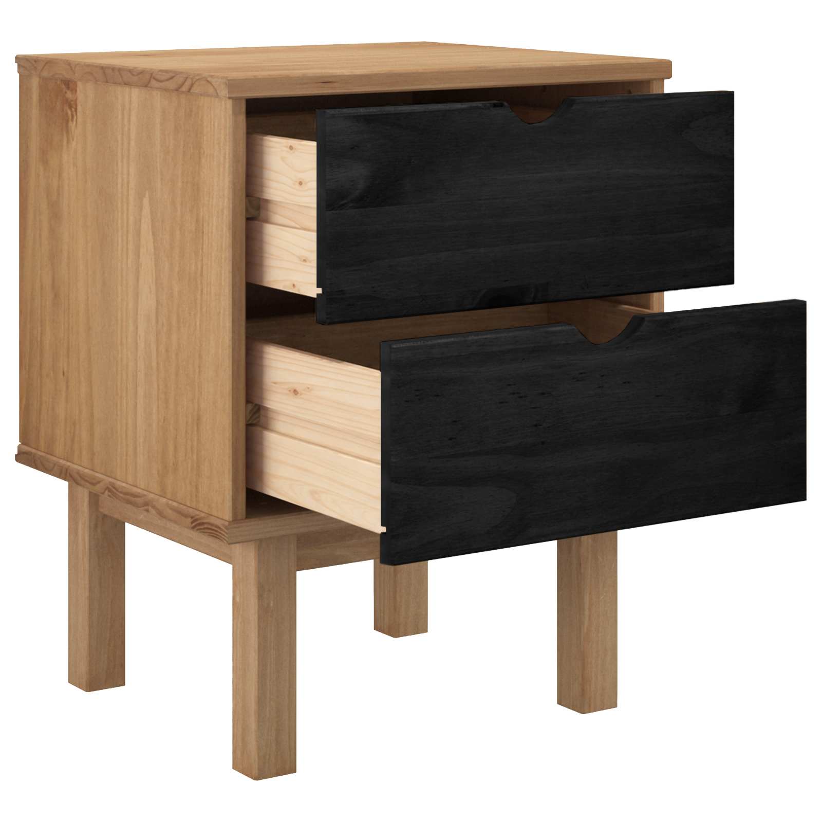 Mesa-de-cabeceira otta preto 45 x 39 x 57 cm
