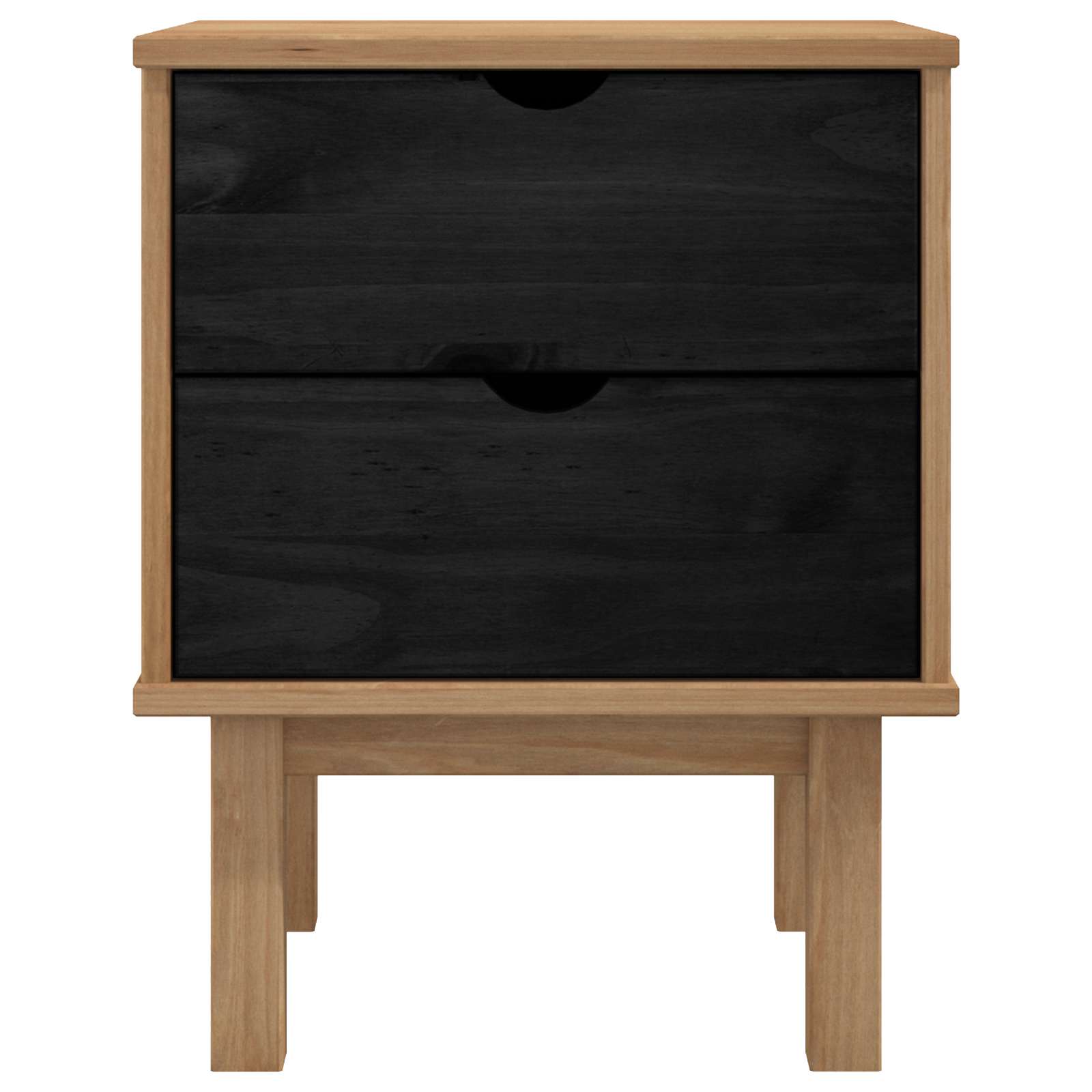 Mesa-de-cabeceira otta preto 45 x 39 x 57 cm