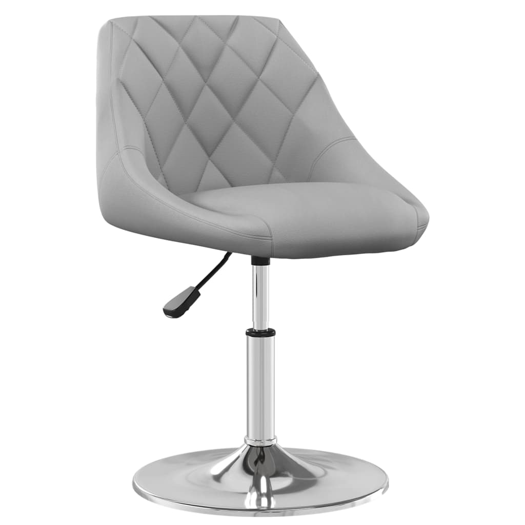 Cadeiras de jantar giratórias 4 pcs veludo cinzento-claro