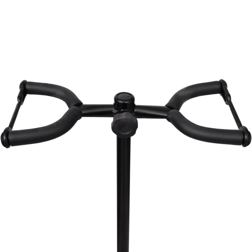 Suporte duplo para guitarra, ajustável, dobrável